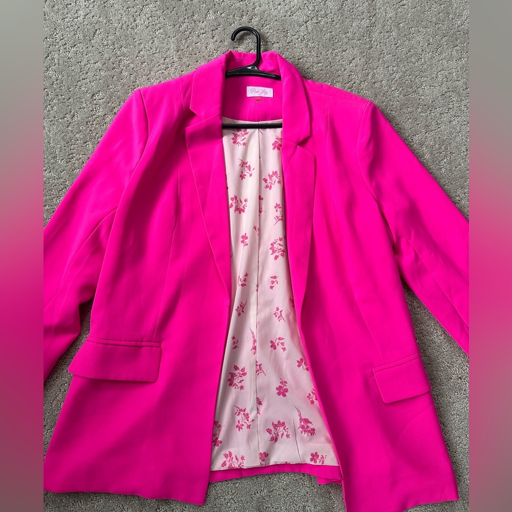 Hot pink blazer